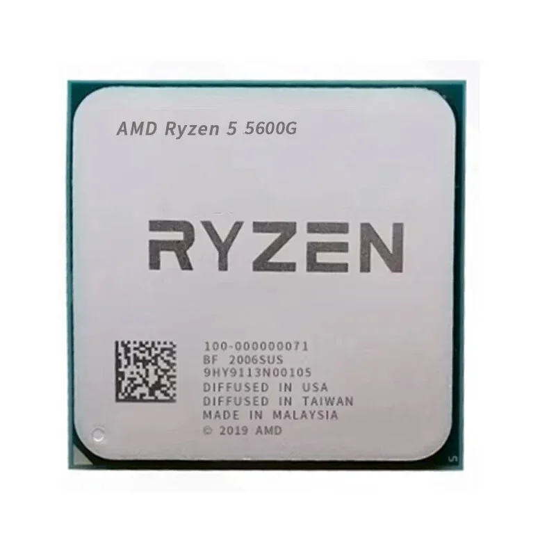 AMD Ryzen 5 5600G 6 Cores 12 Threads 4.4GHz Desktop computer processor with AM4 Socket CPU