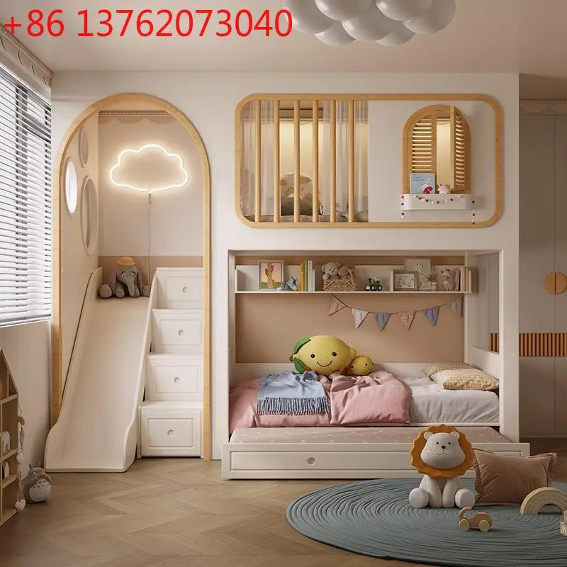 

All solid wood children's beds, bunk beds, high and low beds, mother and mother tree house beds