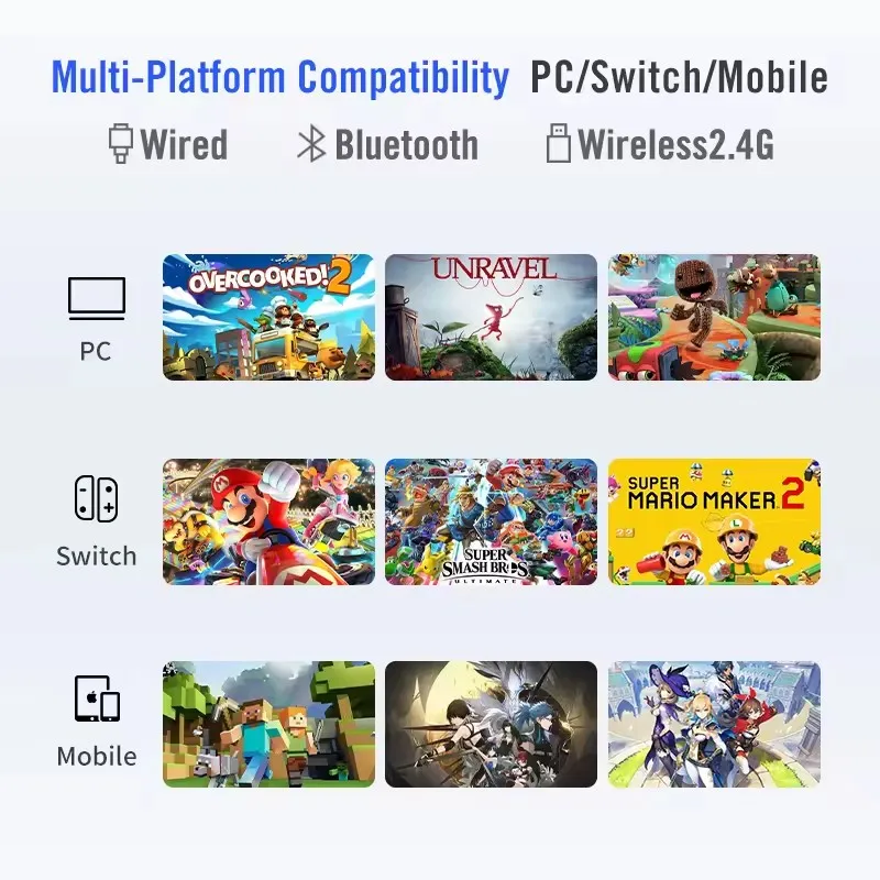 وحدة تحكم ألعاب لاسلكية بقاعة تأثير عصا التحكم الزناد الكثبان الرملية الثعلب غمبد للكمبيوتر نينتندو سويتش أندرويد iOS الهاتف المحمول لعبة