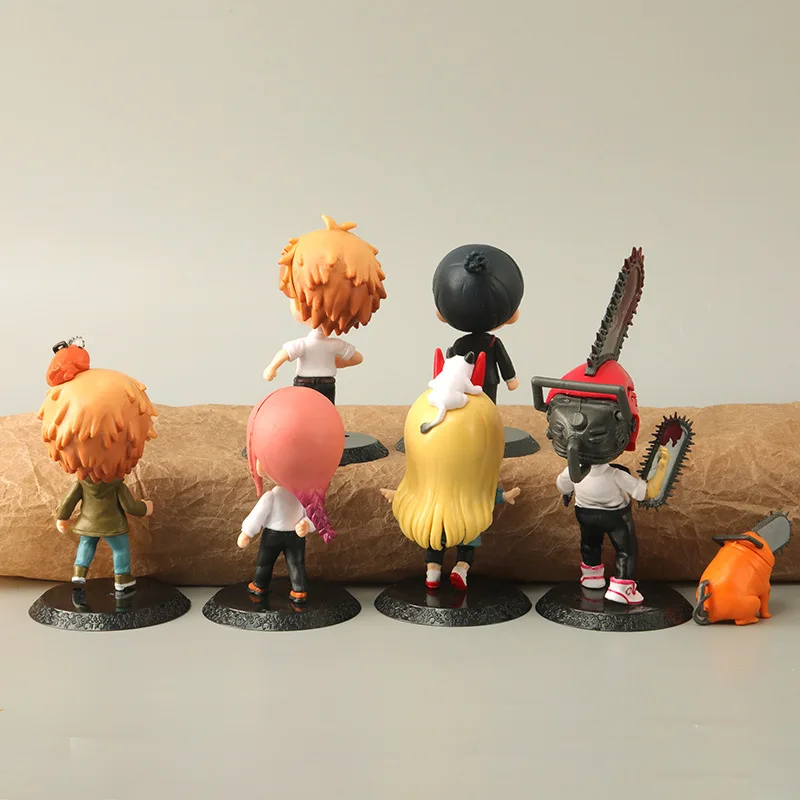 7pcs Chainsaw Man Anime PVC Denji Pochita  Desktop Decoration Collection Model Set Kids Toys Gift