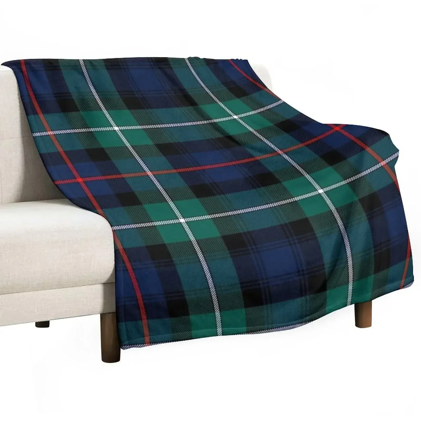 MacKenzie Modern Tartan Throw Blanket bed plaid Baby Beautifuls Blankets