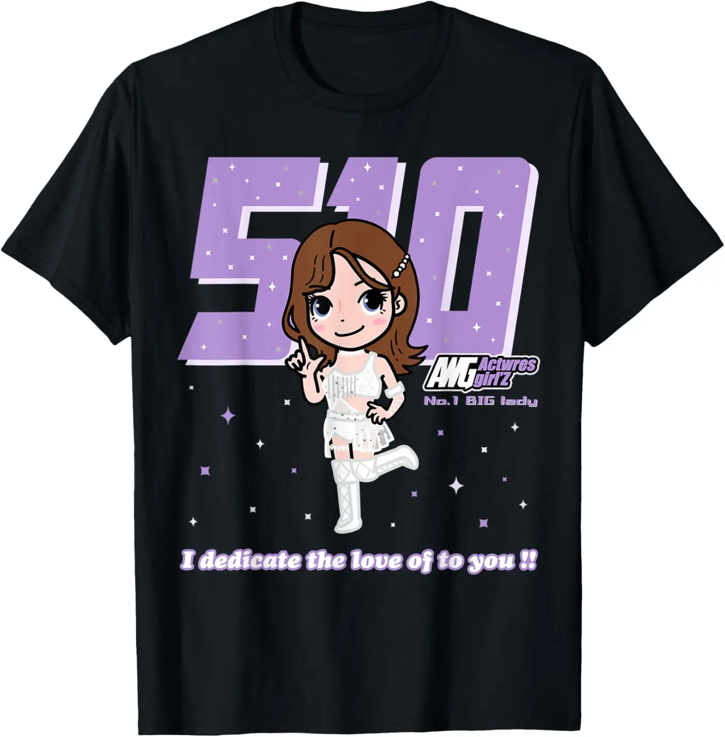 Actress Girls Characters GC001 Women's Pro Wrestling T-Shirt