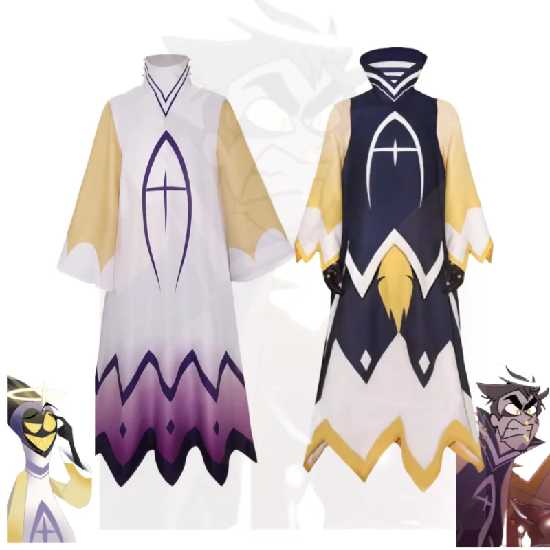 Adam Cosplay Kostuum Anime Uniform Hazbin Volwassen Mannen Hotel Halloween Carnaval Uniform Masker Kostuums Cos Outfit Set Disfraz