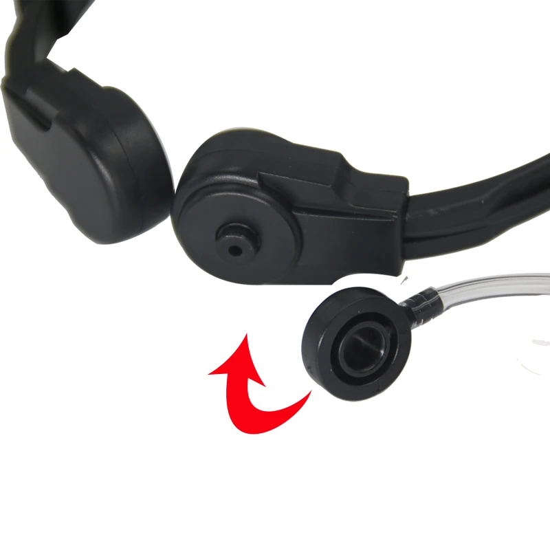 Throat Mic Walkie-Talkie Headset Transceiver Covert Tube Finger PTT Earpiece For  GP88 GP2000  CP1200 GP3688 A8 1200Radio
