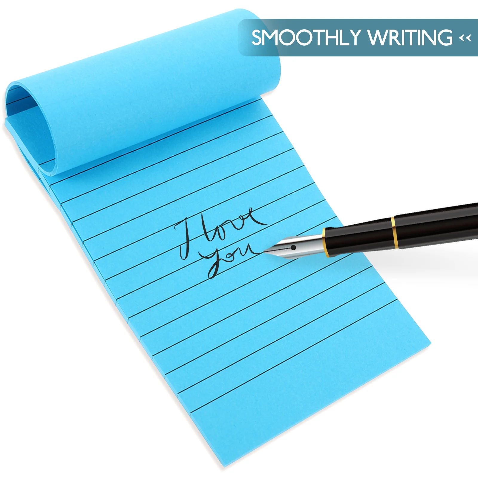 

5 Books Memo Stickers Bright Appearance Lined Self-Stick Note Pads Tearable Note Accessories School Supplies Sticking Memo Pads