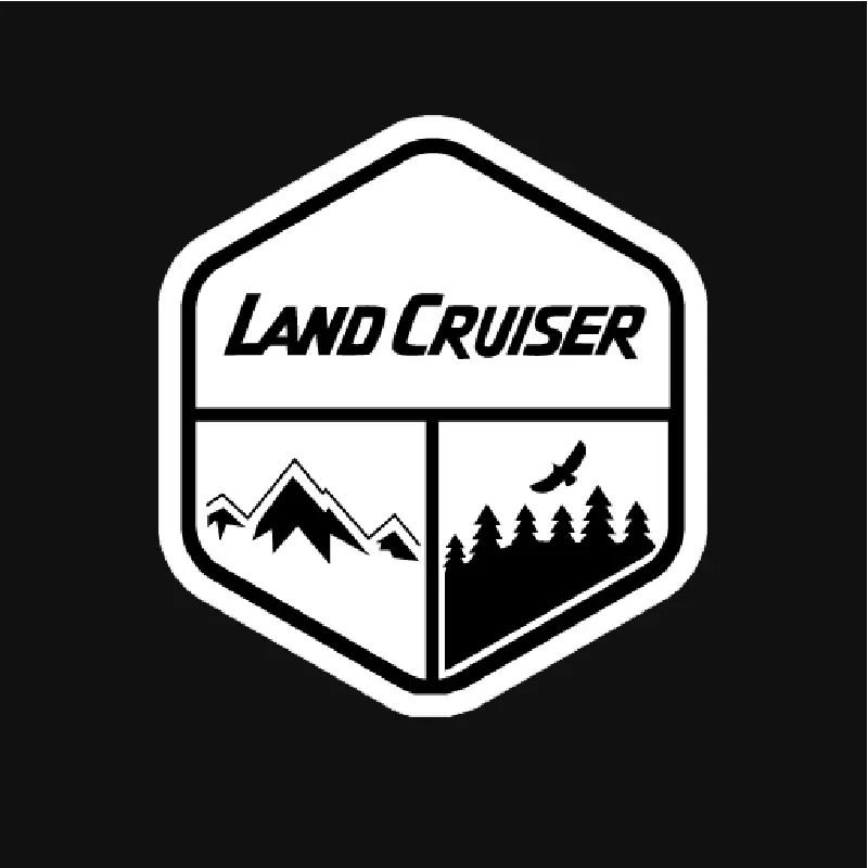 New Design Classic Personality Creative Land Cruiser Vinyl Car Scratch Sticker Personality Sunscreen Waterproof Sticker, 15cm