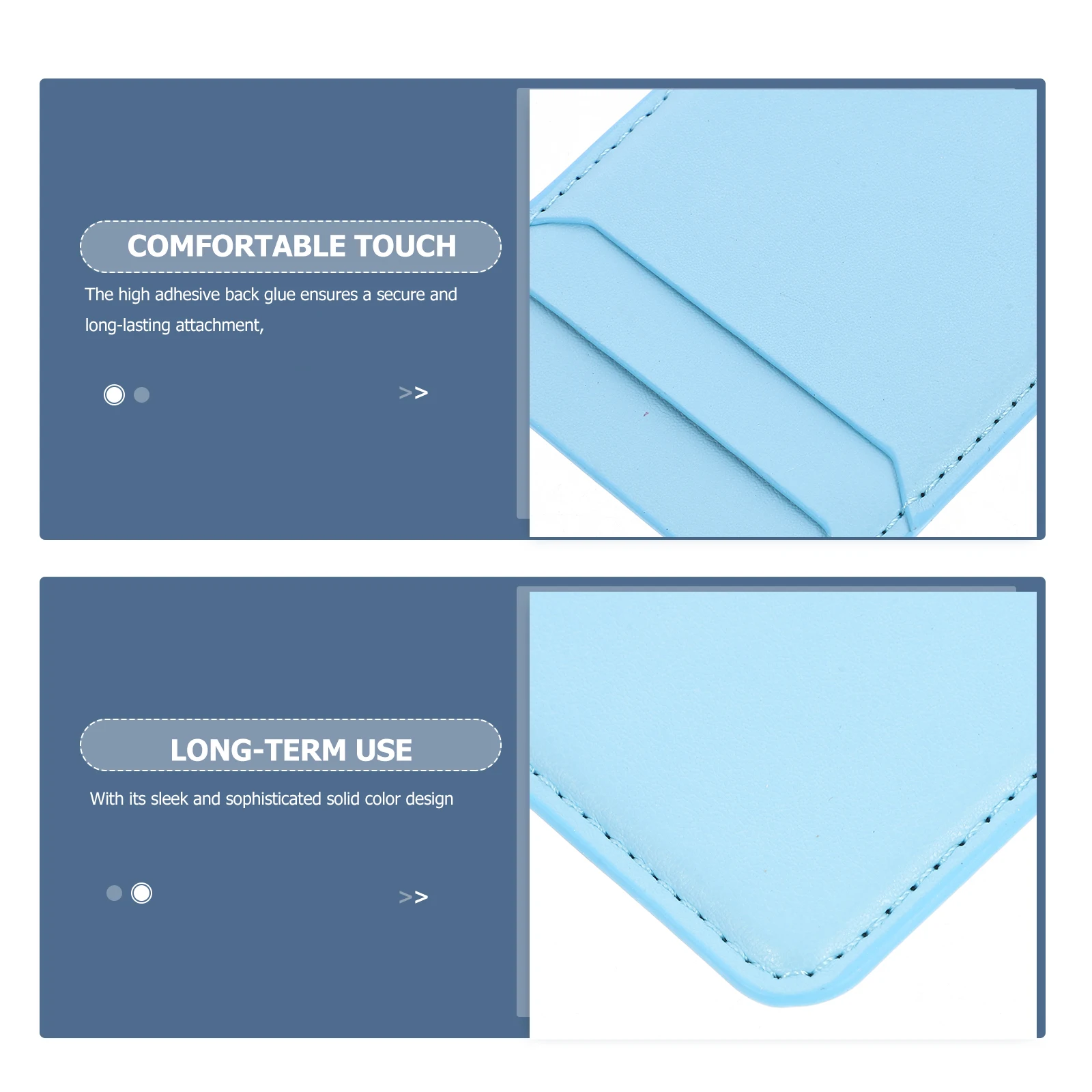 

Phone Back Card Holder Double Layer Design Adhesive Wallet Phone Back Pocket Credit Card Id Holder Slim Organizer