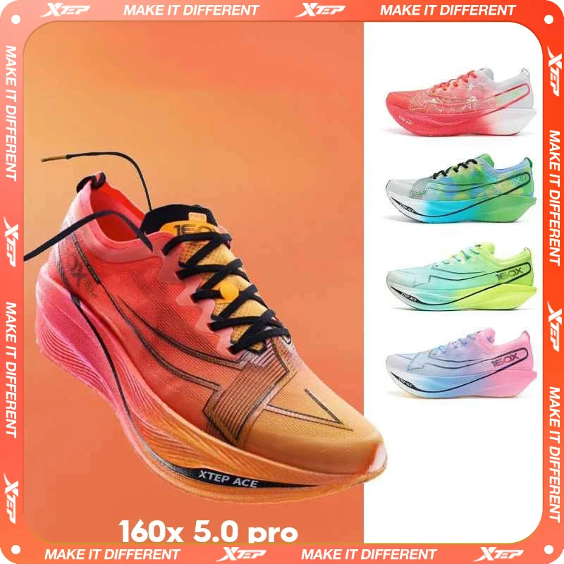 Xtep 160X 5.0 Pro Running Shoes Men Carbon Plate Professional