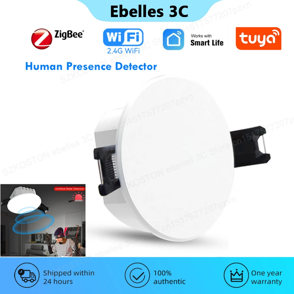 Tuya ZigBee Sự Hiện Diện Của Con Người Cảm Biến WiFi Cảm Biến Chuyển Động Cảm Biến Radar Dò Trắc Quang 2 Trong 1 Cuộc Sống Thông Minh Tự Động Hóa Dân Cư