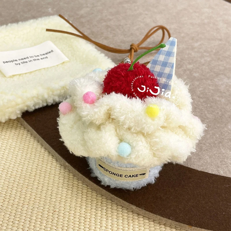 Leuke handgemaakte DIY tas charme sleutelhanger Afternoon Tea serie Y2K tas charme dessert koffie schattige rugzak hanger decoratie