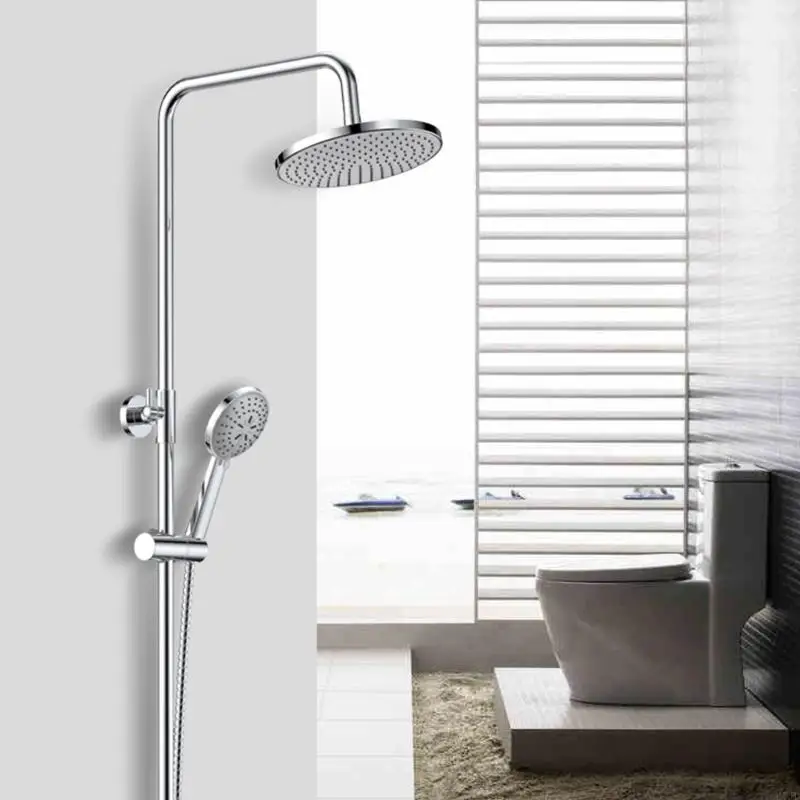 Stainless Steels Bathroom Rainfalls Showerhead High Pressure Rainfalls Shower Head Top Sprayer Shower Head Extender 37JD