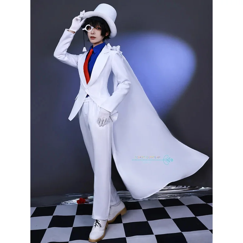 Kamatou kiddo cosplay costume kid. The Phantom Thief kuroba Kato anime cosplay full set hat Cape Halloween party newly play suit