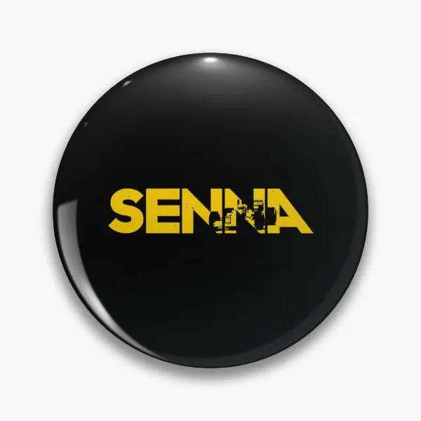 Ayrton Senna  Soft Button Pin Funny Creative Collar Cute Fashion Gift Decor Badge Lover Hat Metal Lapel Pin Brooch Women Cartoon