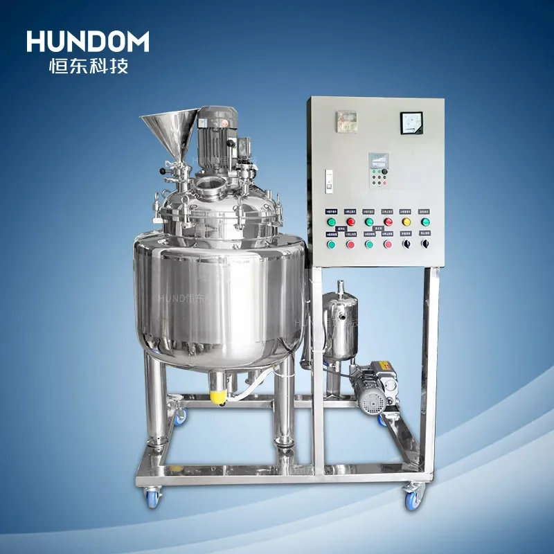 

Vacuum mixer homogenizer paste mixing tank, body lotion and cream making machines