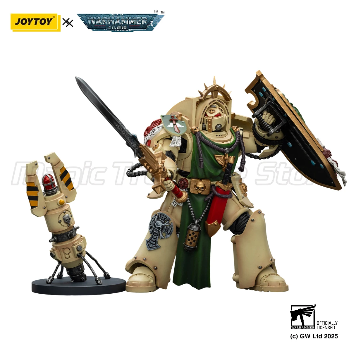 

【MT】JOYTOY Warhammer 40K Dark Angels Deathwing Knight 1With Power Sword Storm Shield and Teleport Homer 1/18 Action