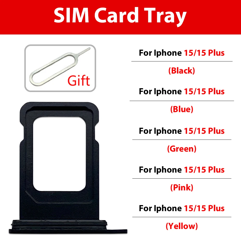 

10 шт./лот, новый боковой лоток для SIM-карты, держатель слота для чипа, карман для Iphone 15-15 Plus
