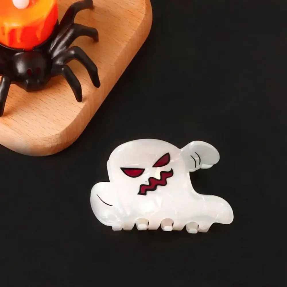 Scary PVC Ghost Hair Claw Colourful Hairpin Halloween Hair Clip Hair Accessories Grab Clip Shark Clip Holiday