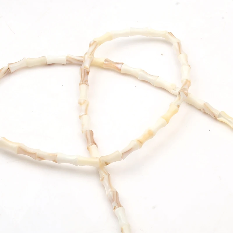 Natural Bone Shape Shell Beads Loose Spacer Beads For Bracelet Necklace DIY Jewelry Making Accessories