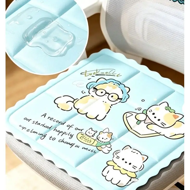 Summer Gel Cool Cushion Breathable Non-slip Cooling Sitting Cushion Room Home Decoration Interior Furniture Accessories