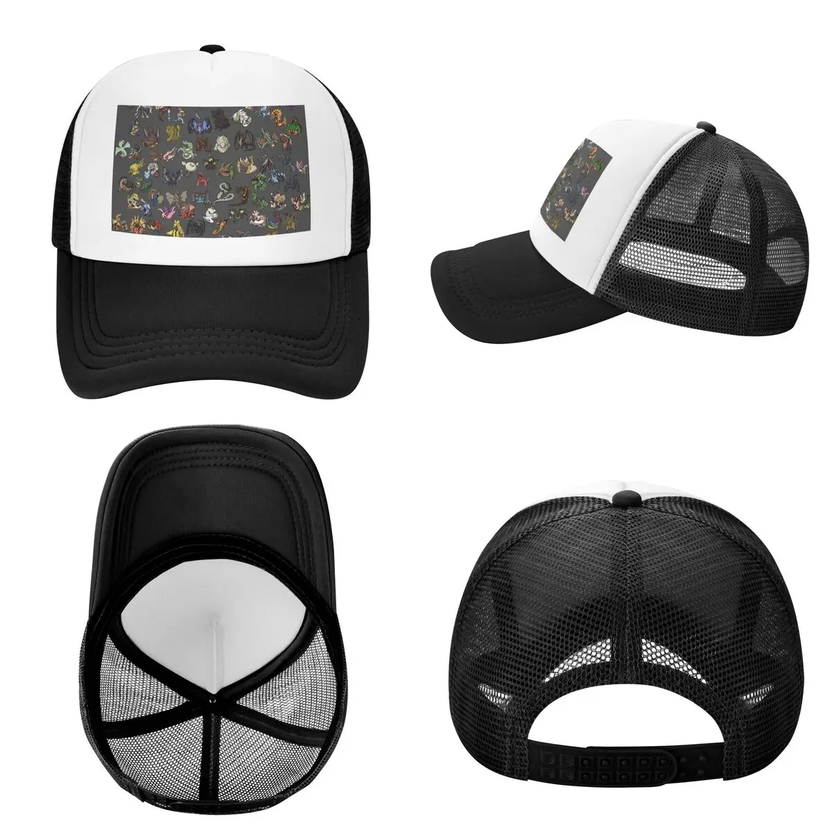 Monster Hunter Cap Casual Mesh Baseball Caps Adjustable Hat Hip Hop Summer Unisex Baseball Hats