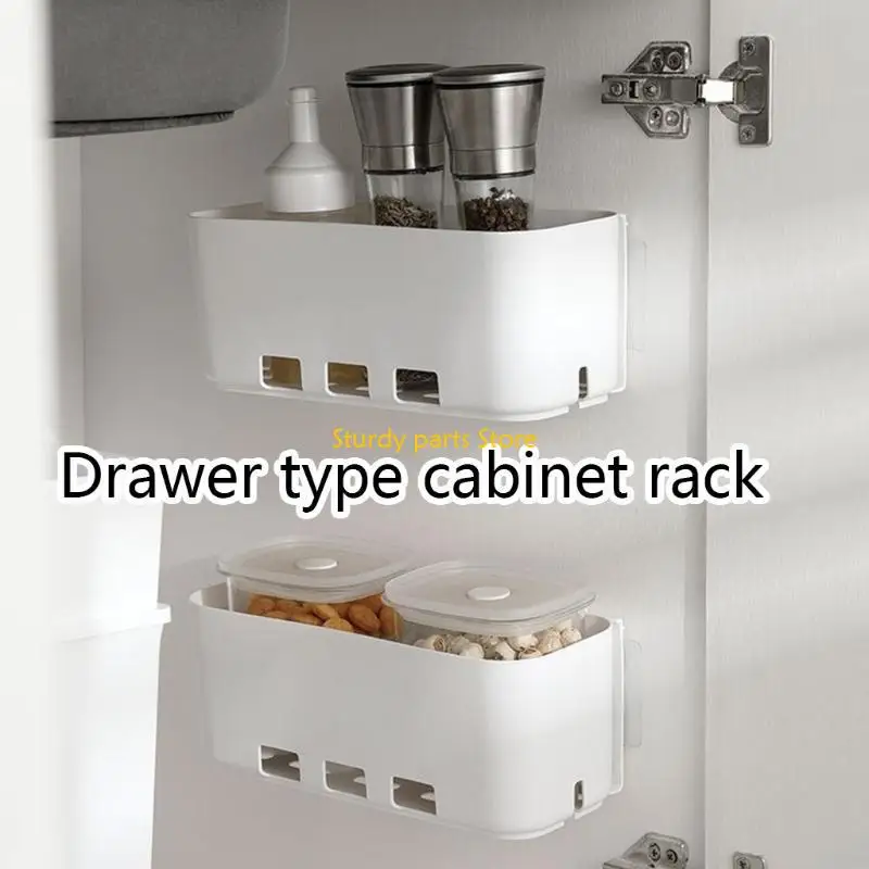 97QC منظم خزانة قابل للسحب مكون من قطعتين لغسيل غرفة نوم المطبخ والحمام #3