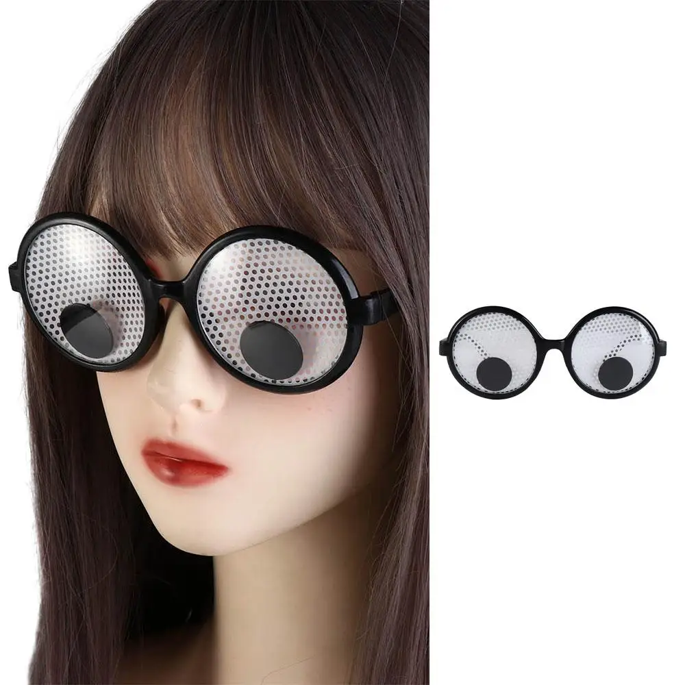 

Novelty Funny Rotatable Eyeball Glasses Visible Prank Trick Eyeball Eyeglasses Eyewear Creative Party Glasses Adult