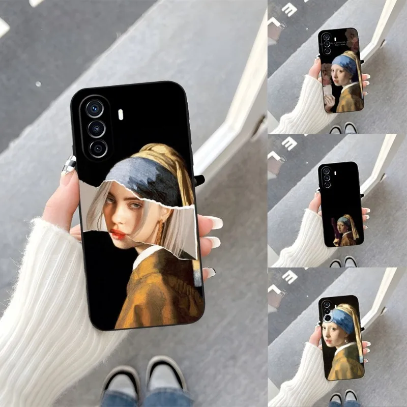 Girl With A Pearl Earring Vermeer Phone Case For Huawei Mate 40 30 20 10 9 8 Pro S 20X 5G 40E Plus Magic3 Pro Nova 7i 7 Pro SE