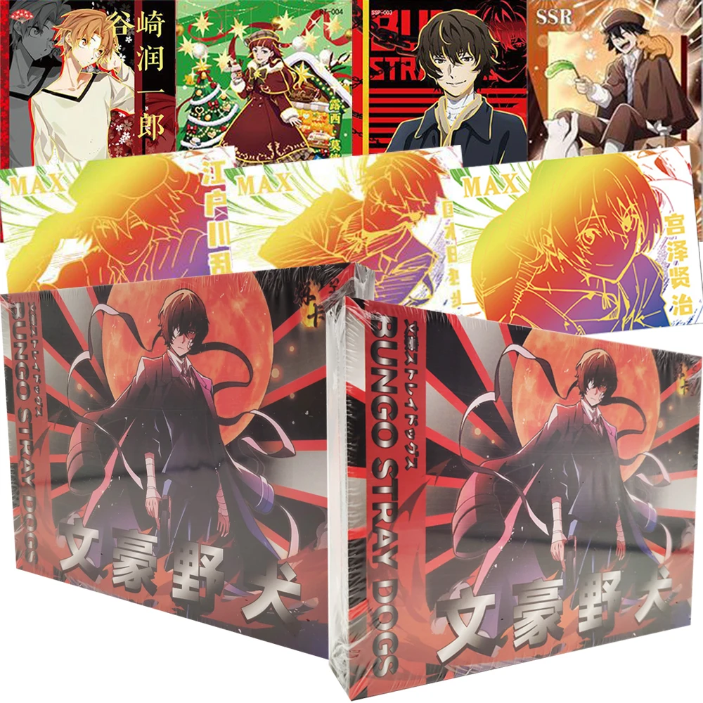 Bungo Stray Dogs Peripheral Collection Cards MR UR SSR Rare Limited Trendy Creative Battle Anime Character Portrait Cards Gifts