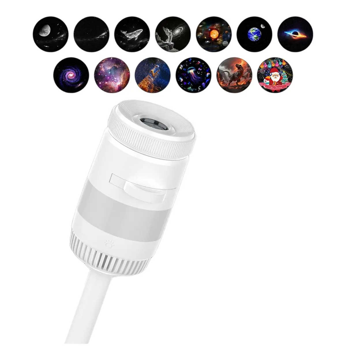 A76KBG! USB Galaxy Projector Night Light 360° Flexible Romantic Nebula Planet Projection Lamp for Gift