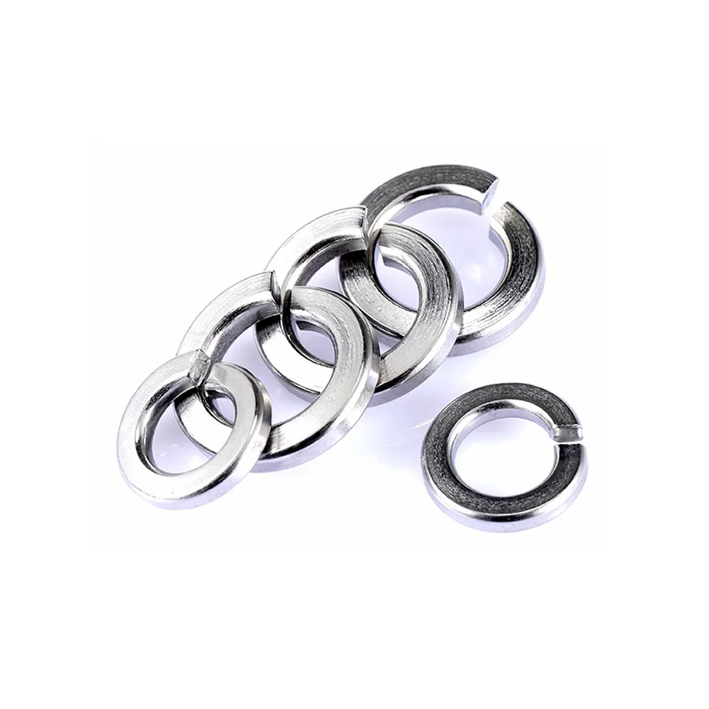 1/100pcs 2 4 6# 8# 10# 12# 1/4 5/16 3/8 1/2 3/4 1-1/2 304 Stainless Steel US UK Standard Spring Washer Split Lock Elastic Gasket