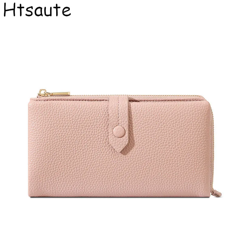 

Popular European and American PU leather Wallet high quality women mini handbag multi-card folding buckle Fashion long Purse