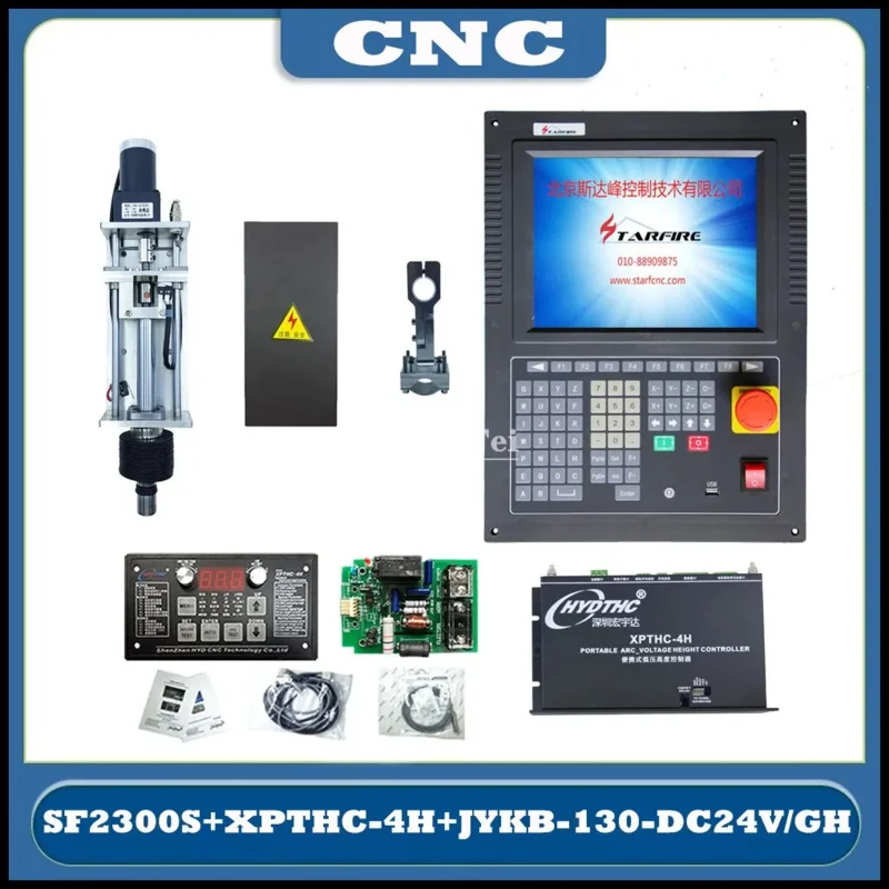 

CNC SF-2300S system lifter stroke 130 mmXPTHC-4H arc voltage height controller for flame plasma cutting machine JYKB-130-DC24V/G