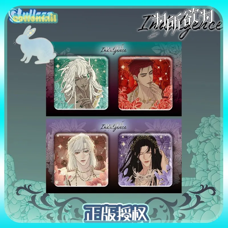 

Оригинальный Nullset Indulgence Манга Цветочный язык и кайданы Значок Метатрон Мамон Аниме Периферийные устройства Acg Коллекция товаров Подарок