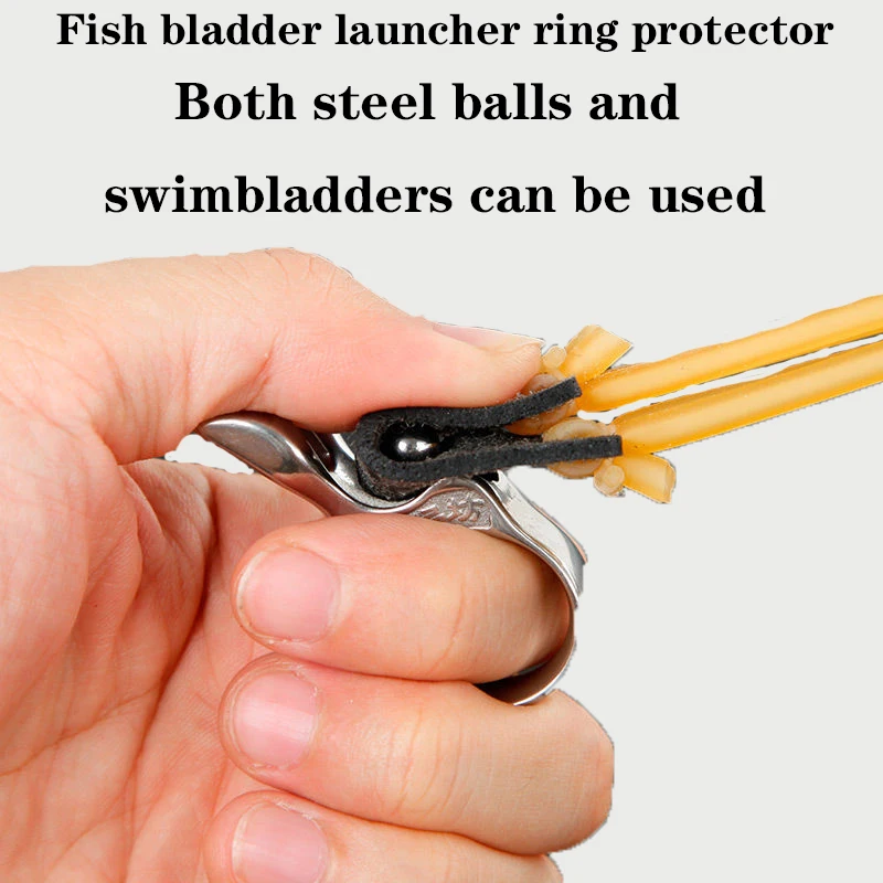 

Fish Dart Launcher Finger Protection Ring Steel Ball/Fish Dart Dual-Use Fishing Dart Hunting Ring Ring protector