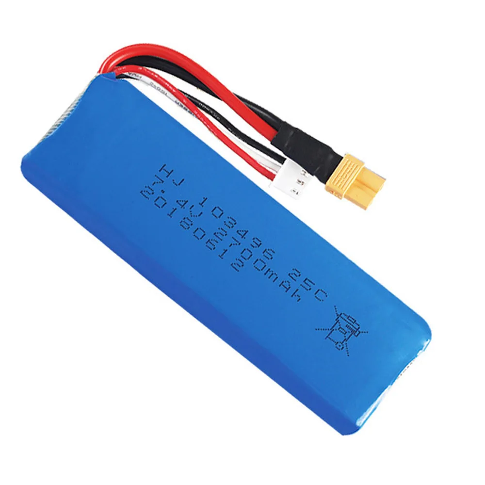 5PCS 7.4V 2700mAh Lipo Batteria per MJX Bugs 3 B3 RC Quadcopter Pezzi di Ricambio 7.4V 2S Ricaricabile ad alta capacità RC giocattoli Batteria