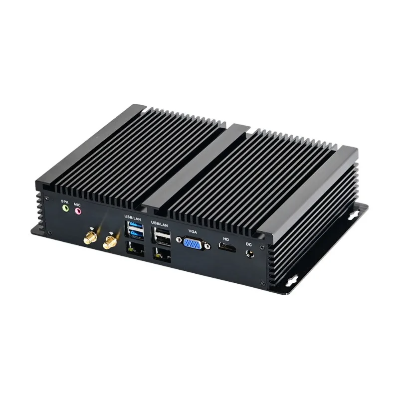 Embedded industrial computer I7 10510U dual network port 6 serial port fanless micro computer small host