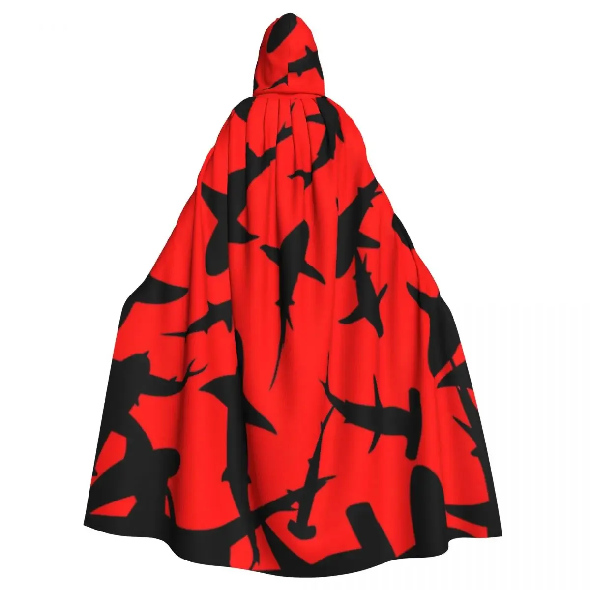 Longue Robe de Sorcellerie à Capuche Sharks Everak pour Adulte, Cosplay de ixd'Halloween, pour Femme et Homme