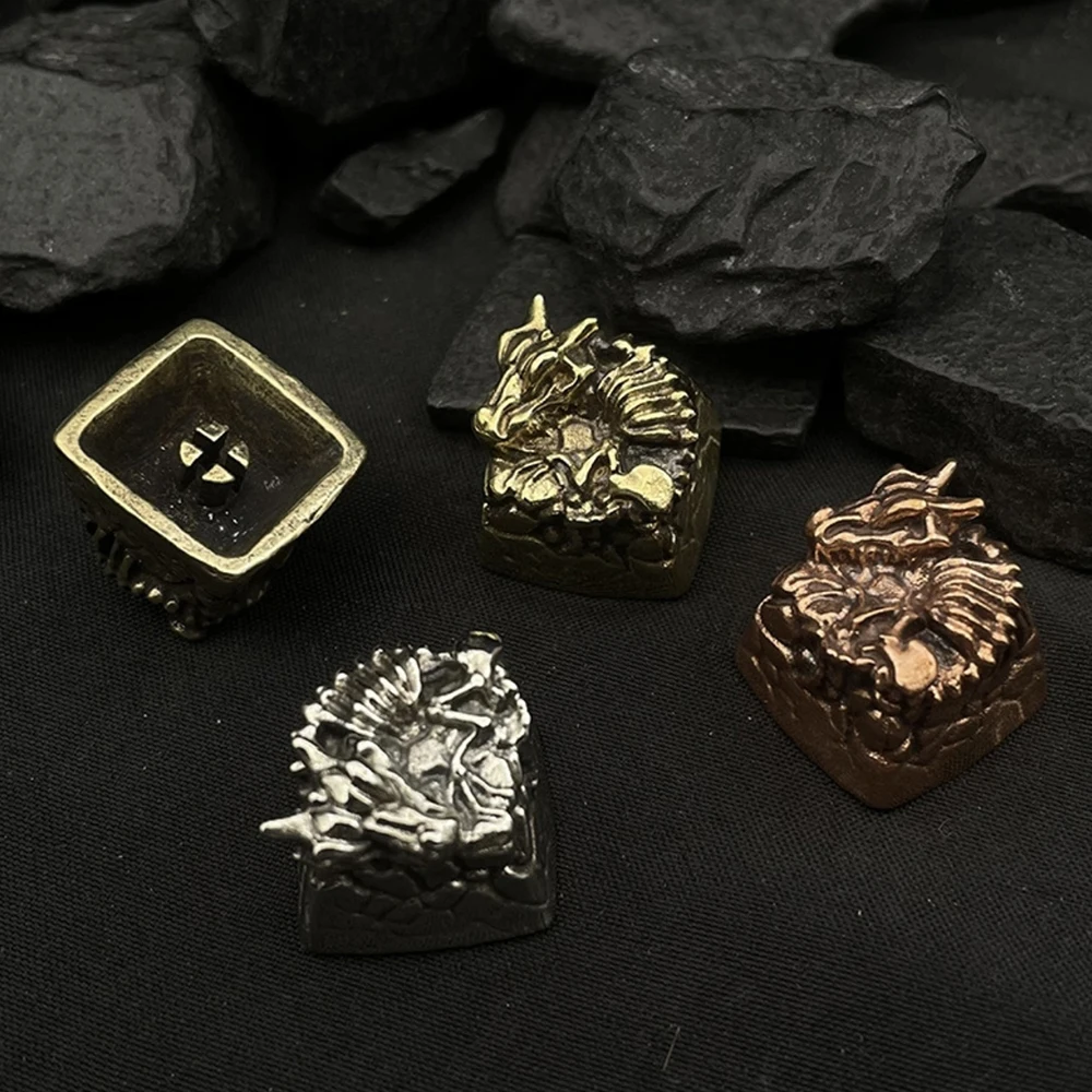 

Dragon Bone Keel Design Metal Keycaps For Cherry Mx Gateron Kailh Box TTC Cross Switch Mechanical Keyboard Colorful ESC Key Cap