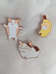 TikTok meme cats Hard Enamel Pin（It's not soft enamel）
