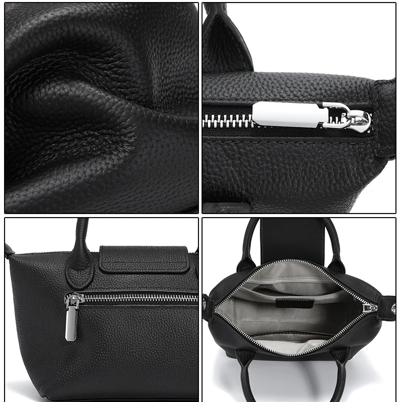 السيدات ريترو جلد البقر الحقيقي حقائب كروسبودي المرأة لينة الطبيعية جلد البقر حقيبة كتف أنثى موضة فاخرة مصمم حقائب اليد