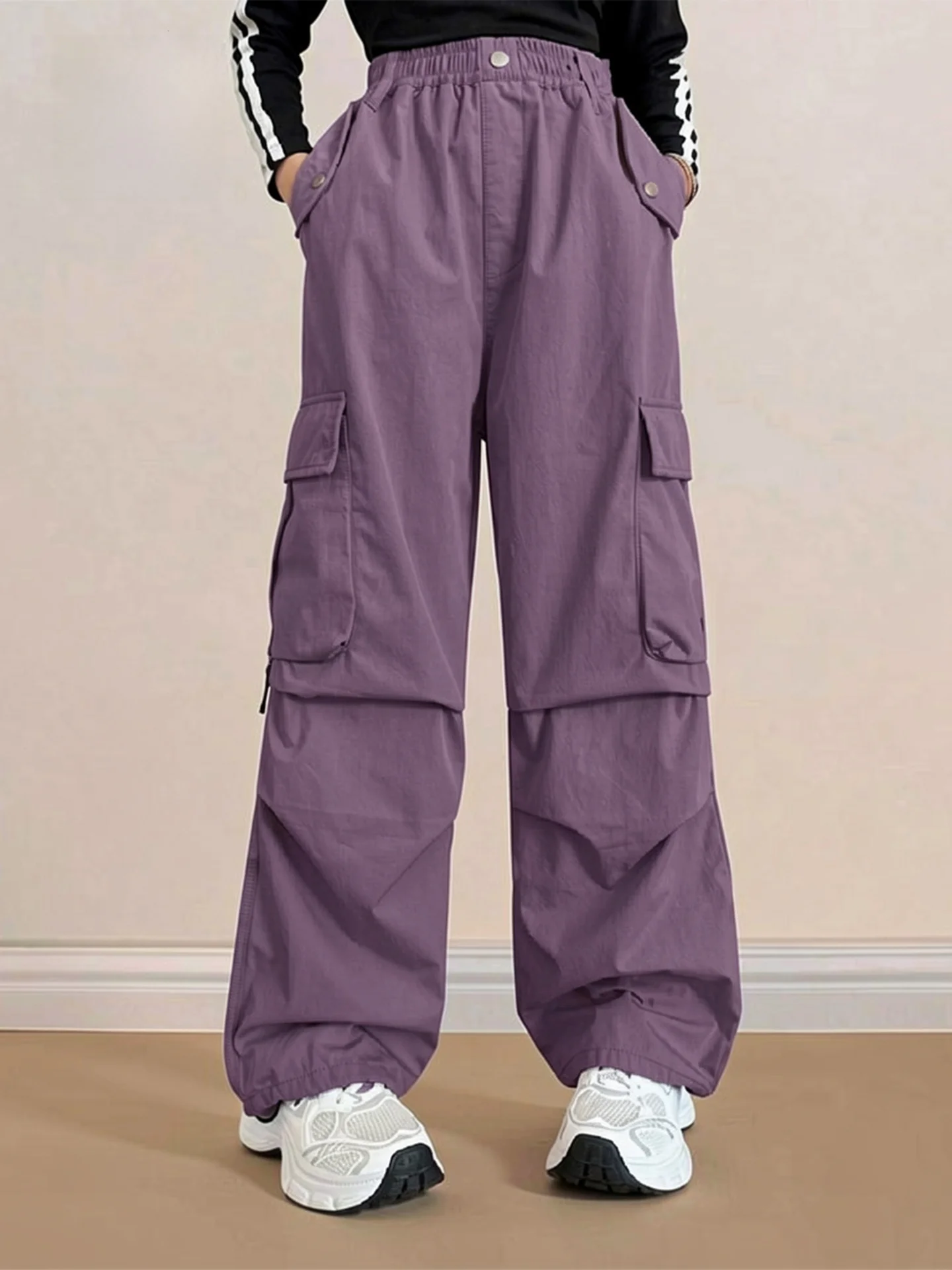 ciageou-pantalones-cargo-informales-de-cintura-alta-para-ninas-pantalones-largos-deportivos-para-primavera-y-verano-nuevo-e