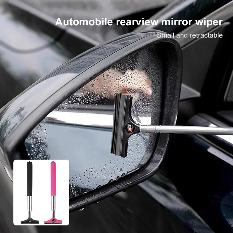 

1pcs Car Rearview Mirror Wiper Retractable Handheld Cleaning Brush for Toyota GR TRD Gazoo Racing Hilux Corolla Prius Rav4