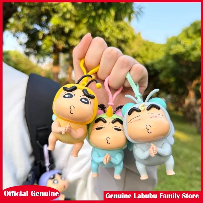 

New Original Crayon Shinchan Small Wing Series Kawaii Pendant Toys Doll Lovely Anime Figure Desktop Ornaments Gift Collection