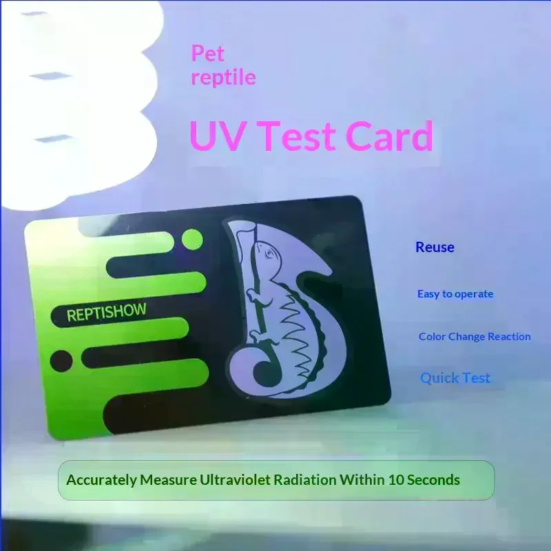 Uvb Test Cards Reptiles Uvb Lamp Uv Test Card Life Effective Tests Measurement Analysis Reusable Tools Uv Light Meter Detection