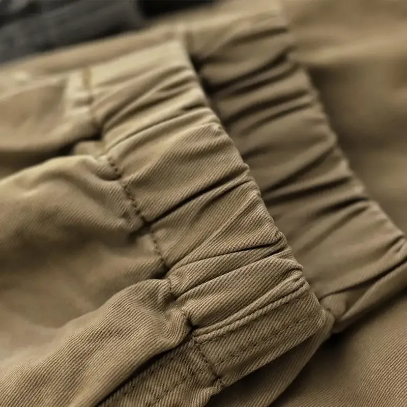 Loose-fit Workwear Cargo Pants For Men Casual Pants Long-lasting Stain-resistant Quick-drying Splicing Workwear