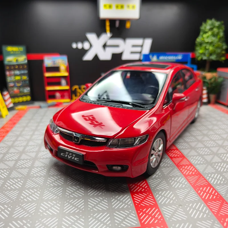 

Diecast 1:18 Scale Dongfeng Honda Civic 8th Generation Original Factory Full Door Alloy Car Model Collectible Toy Gift Souvenir