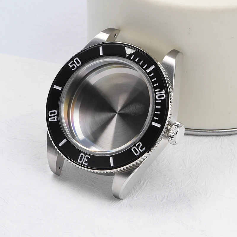 

Watch case 3 O'clock steel BGW-9 41mm Sapphire glass Dive watch case fits Seiko for NH35/NH36 Automatic Movement Watch mod