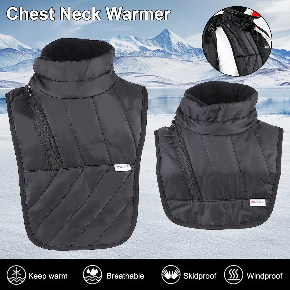 Windproof Warmer Scarf Keeping Warm Neck Scarf Motorcyclist Rider Chest Neck Protector Bibs Motorcycle Winter Thermal Collar