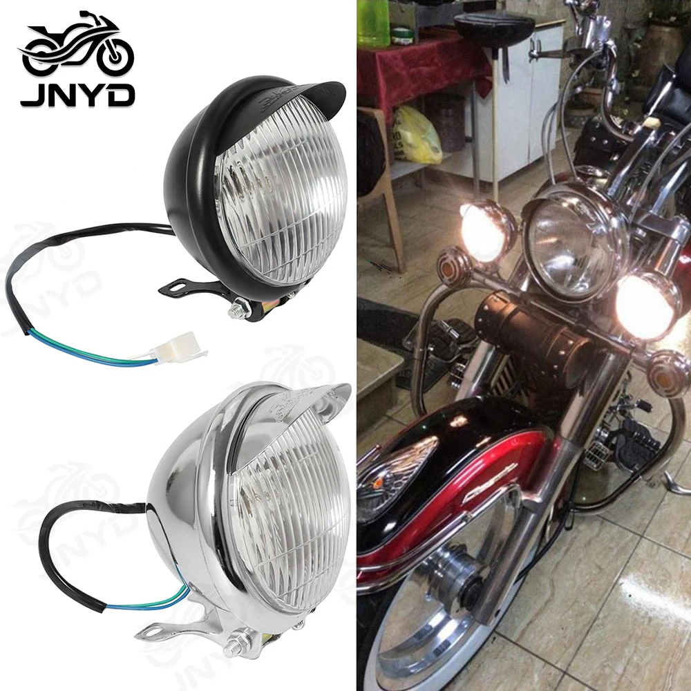 JNYD Vintage Motorcycle Headlight Retro 5.5