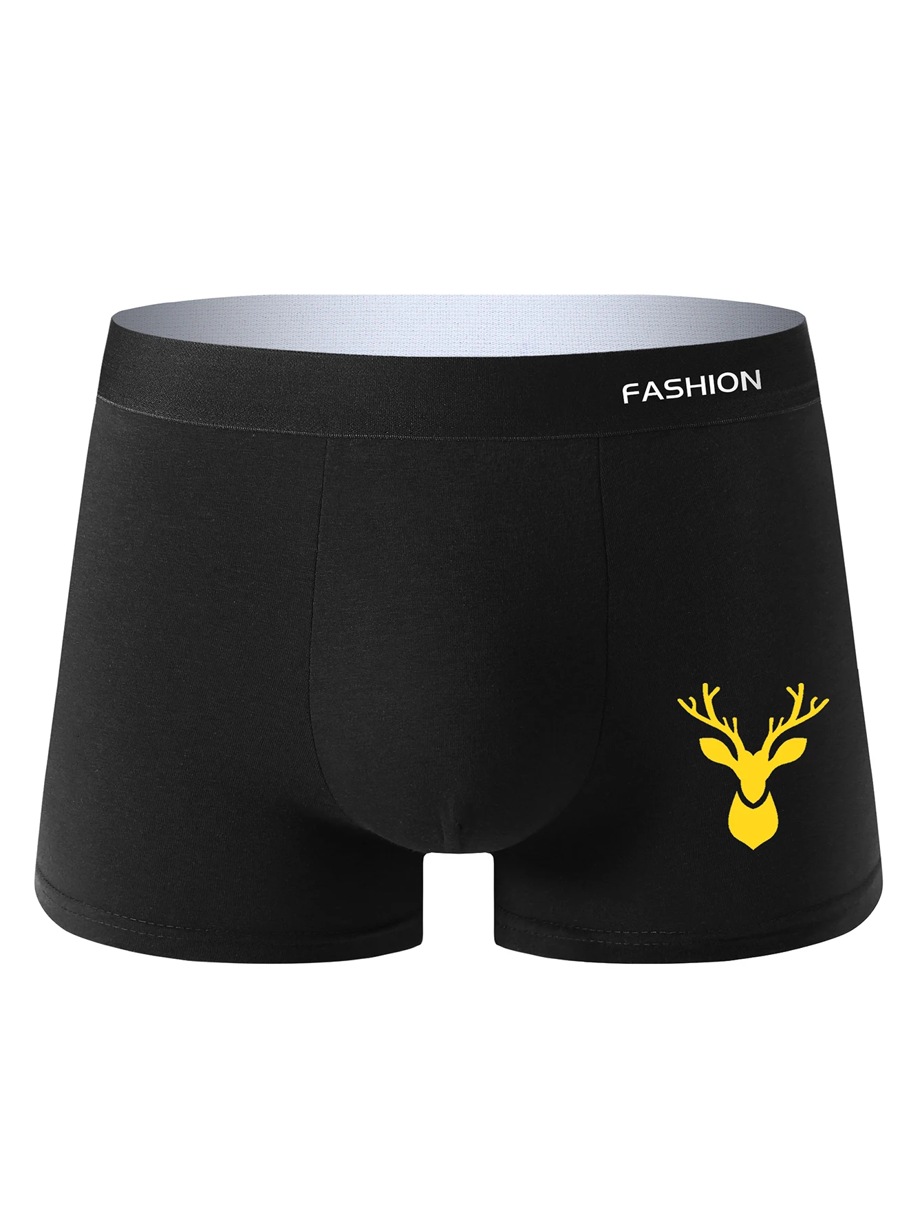 4-Pack Men's Underwear Soft Breathable Printed Boxer Shorts Fashionable Sporty Briefs Comfortable Underwear for Men 3